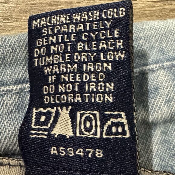 Vintage Denim&Co. Embroidered Denim Jacket Size XL Short Sleeve Zip Up Floral - Picture 4 of 9